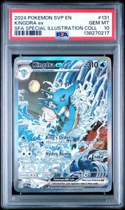 Kingdra ex 131 Sv: Scarlet & Violet Promo Cards Holo PSA 10 - Image 1