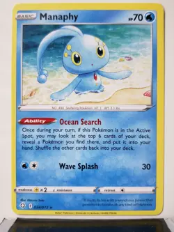 Manaphy 024/072 Near Mint - B1G1F - RARE Shining Fates Pokemon Card Narumi Sato - Image 1