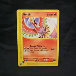 Pokemon Ho-oh Promo Card 52 2002 E-Series 80 HP Wizards of the Coast - Image 1