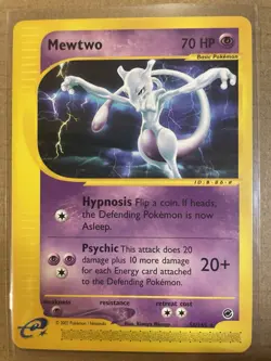 Pokemon Mewtwo TCG Expedition Card 56/165 Regular Rare - Image 1