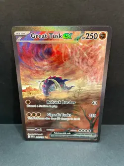 Pokemon TCG Card Great Tusk ex 246/198 SV01: Scarlet & Violet Base Set Holo NM - Image 1