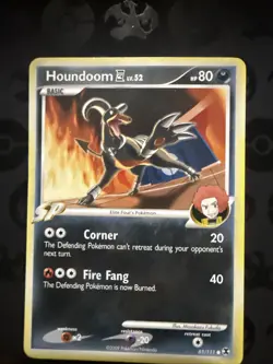 Pokemon Houndoom 65/111 Rising Rivals Regular Card LP - Image 1