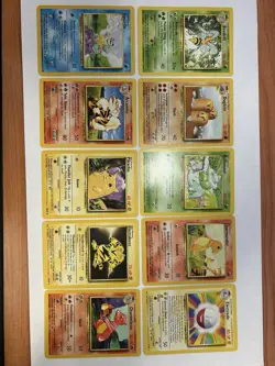 NO LIMIT Pokemon card lot vintage 10 card base set TAKE THEM charmander squirtle - Image 1