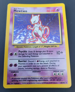 Mewtwo 010/102 Base Set Holo 1999 Very nice card WOTC - Image 2