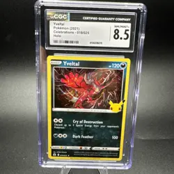 Pokemon TCG Yveltal Dark Celebrations Holo Card 019/025 CGC 8.5 - Image 1