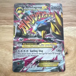 Pokemon M Metagross EX Mega Promo Holo XY35 XY 220HP English TCG Card - Image 1