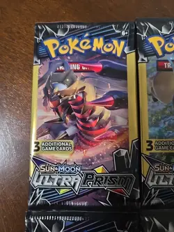 Pokemon Sun & Moon Ultra Prism 3 Card Mini Booster Packs 4 Packs - Image 2