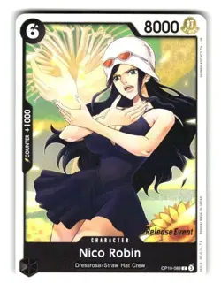 One Piece Royal Blood Release Event Card Nico Robin OP10-089 C - Image 1