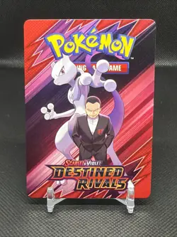 Pokemon Destined Rivals Mewtwo Trainer Tips Card NM - Image 1