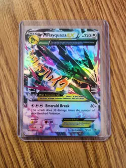 Pokemon M Rayquaza EX Holo Card 76/108 Roaring Skies Ultra Rare HP - Image 1