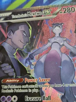 Team Rockets Mewtwo EX SIR 231/182 Pokemon Card TCG Destined Rivals - NM Nice!! - Image 1