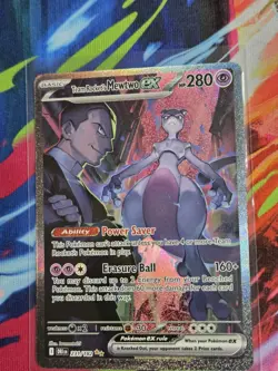 Team Rockets Mewtwo EX SIR 231/182 Pokemon Card TCG Destined Rivals - NM Nice!! - Image 4