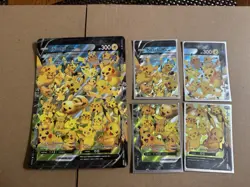 Pokemon Pikachu v Union Full Card Set NM Condition & Jumbo Card (mint Condition) - Image 1