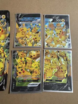 Pokemon Pikachu v Union Full Card Set NM Condition & Jumbo Card (mint Condition) - Image 3