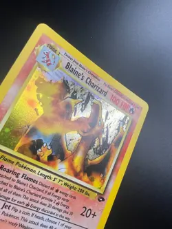 Blaine's Charizard - 2/132 - Pokemon Gym Challenge 1st Edition Holo Rare Card NM - Image 2