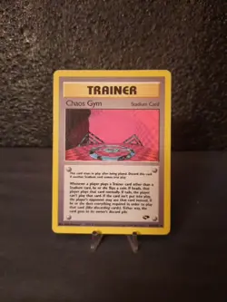 CHAOS GYM 102/132 Gym Challenge Pokemon Card Unlimited Rare Near-Mint WOTC - Image 3