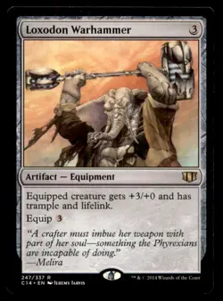 Loxodon Warhammer LP Light Play Commander 2014 MTG [11501] - Image 1
