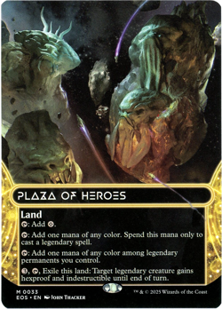 Plaza of Heroes (Borderless) - 0033 - Edge of Eternities - MTG English NM/M - Image 1