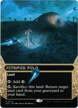 Petrified Field (Borderless) - 0032 - Edge of Eternities - MTG English NM/M - Image 1