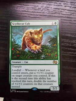 Scythecat Cub Foundations Jumpstart MTG NM - Image 1