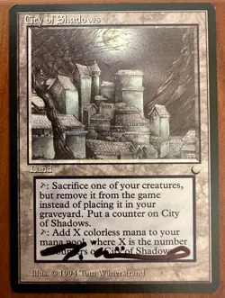 MTG City of Shadows Artist Proof Signed The Dark Rare - Image 2