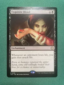 2023 - MTG - Exquisite Blood - The Lost Caverns of Ixalan - rare - 1K - Image 1