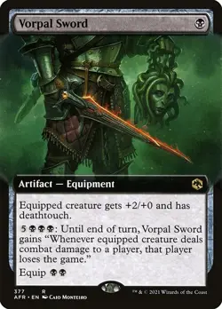 Vorpal Sword Extended Art R Foil #377 | Adventures Forgotten Realms AFR | MTG - Image 1