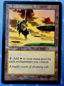 Serra's Sanctum #325 - Urza's Saga - Magic The Gathering Vintage RARE 1998 WOTC - Image 1