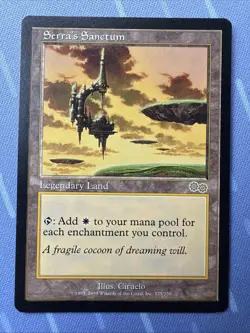 Serra's Sanctum #325 - Urza's Saga - Magic The Gathering Vintage RARE 1998 WOTC - Image 2