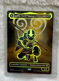 Aang, Swift Savior (Borderless) (Neon Ink Foil) Avatar: The Last Airbender Foil - Image 1