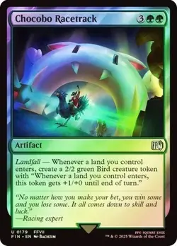 NM Foil Chocobo Racetrack, MTG, Final Fantasy, Magic the Gathering, 132 - Image 1
