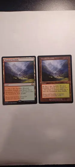 MTG Wooded Foothills X 2 - Rare, NM/M - Image 1