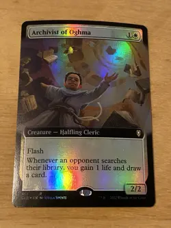 Archivist of Oghma Borderless FOIL NM Eng MTG Commander Legends Baldur's Gate - Image 1