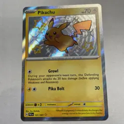 Pikachu PAF 131/091 Baby Shiny Pokemon Paldean Fates Holo NM - Image 1
