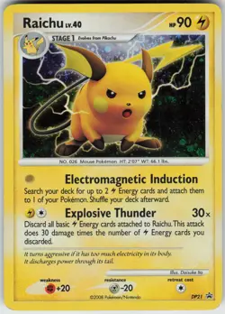 Raichu DP21 PR-DPP Holo Promo DP Black Star Promos Pokemon - Image 1
