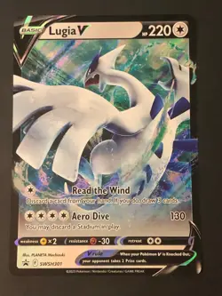 Jumbo Lugia V Pokemon Promo SWSH301 Minty Oversize - Image 1