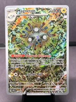 Pokemon TCG Magneton SVP 159 Surging Sparks Full Art Holo Rare Black Star Promo - Image 1