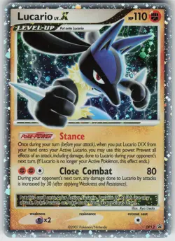 Lucario LV.X DP12 PR-DPP Promo DP Black Star Promos Pokemon - Image 1
