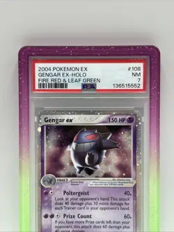 2004 POKEMON EX FIRE RED & LEAF GREEN #108 GENGAR EX-HOLO PSA 7 - Image 2