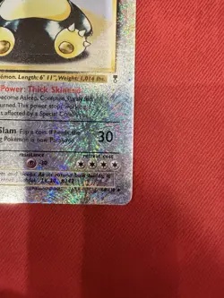 2002 Pokemon Legendary Collection Snorlax 64/110 Reverse Holo Foil WOTC Vintage - Image 2