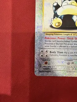 2002 Pokemon Legendary Collection Snorlax 64/110 Reverse Holo Foil WOTC Vintage - Image 3