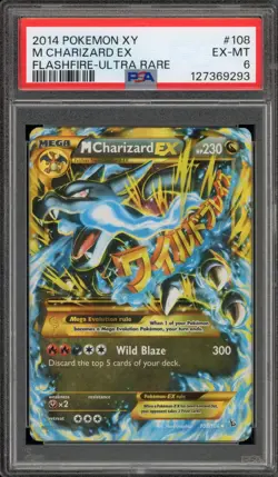 Pokemon M Charizard EX XY Flashfire Holo Ultra Rare #108 PSA 6 - Image 1