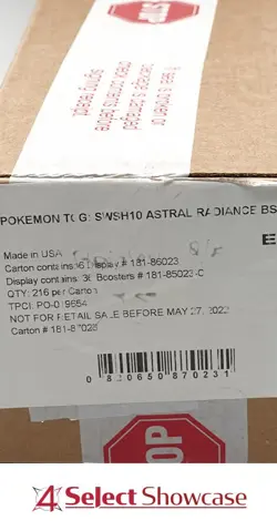 POKEMON SWORD & SHIELD SWSH ASTRIAL RADIANCE 6-BOX BOOSTER CASE FACTORY SEALED - Image 1