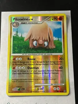Piloswine 46/100 Reverse Holo -Stormfront- Vintage Pokemon Singles- DMG - Image 1