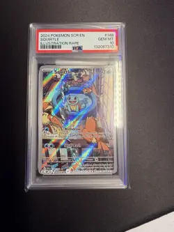 Pokemon Squirtle Stellar Crown Illustration Rare #148 PSA 10 English - Image 1