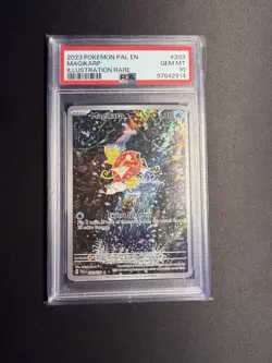 Pokemon Magikarp Paldea Evolved Illustration Rare #203 PSA 10 English - Image 1