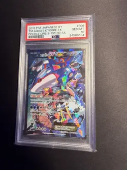 Pokemon Team Aqua’s Kyogre Ex Double Crisis Full Art PSA 10 Japanese - Image 1