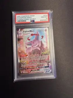 Pokemon Espeon VMAX Fusion Strike Alternate Art #270 PSA 10 English - Image 1