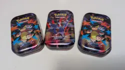 Pokemon TCG Kanto Friends Mini Tin Pikachu & Vulpix Lot Of 3 - Image 1
