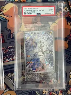 SEALED Pokemon Enhanced Booster Box Topper N's Reshiram #167/159 - PSA 9 - Image 1